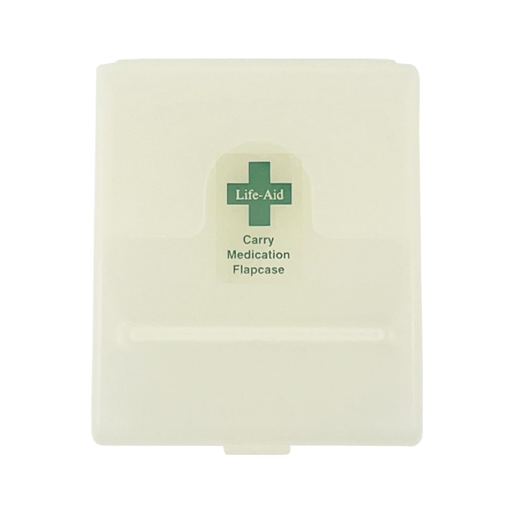 Shinko Hanger Medicine Case, White, Flap Case, Made in Japan, Open